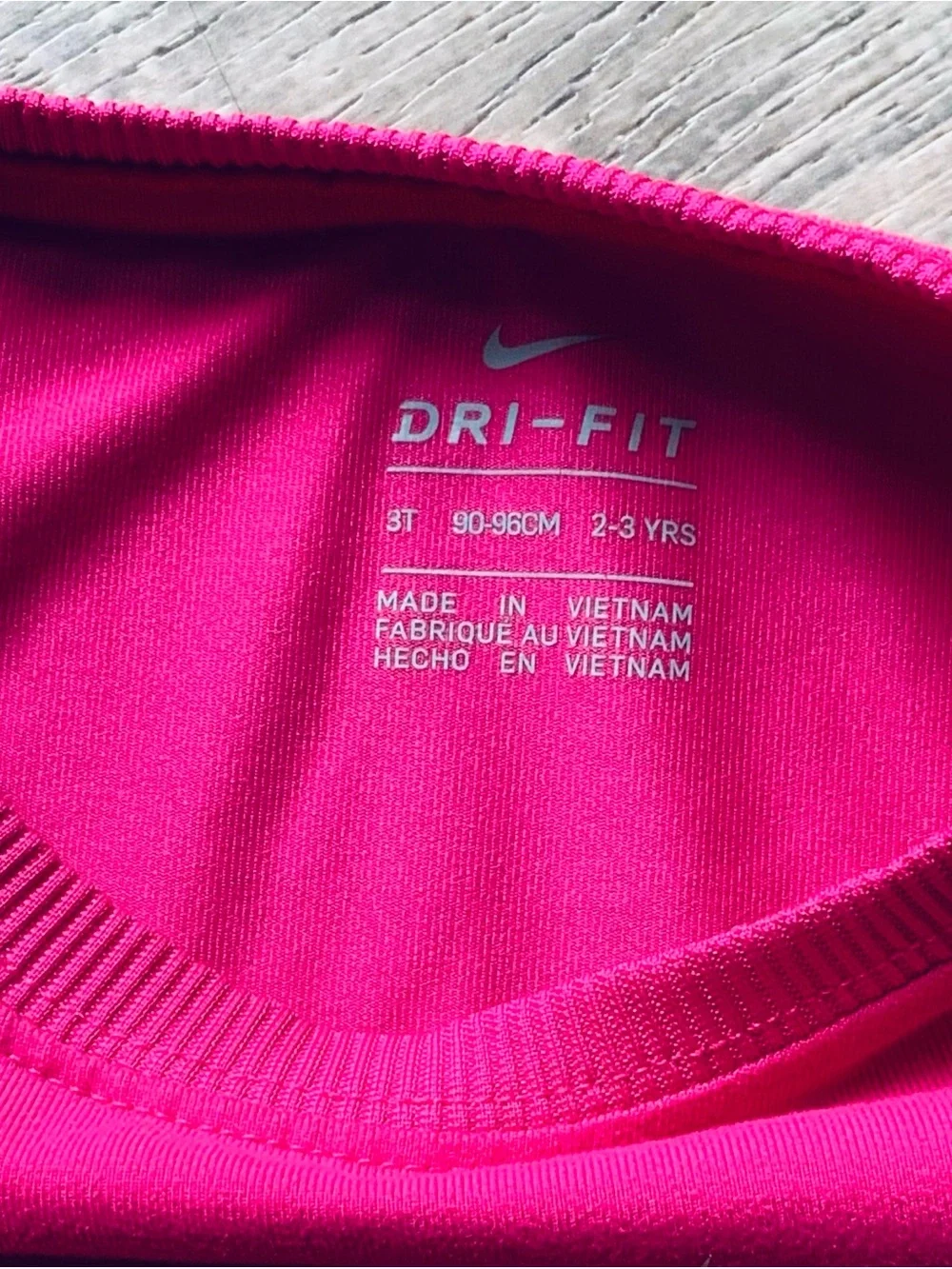 Nike Dri-FIT Pink Long Sleeve Top Girls 3T